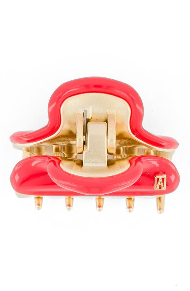 Alexandre de Paris Vendome Small Hair Claw Clip, Alternate, color, Red