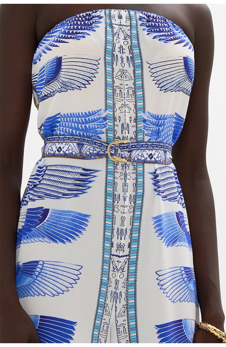 Camilla STRAPLESS JUMPSUIT WITH D RING BELT DANCING WITH DAYLIGHT, Alternate, color, Dancing With Daylight