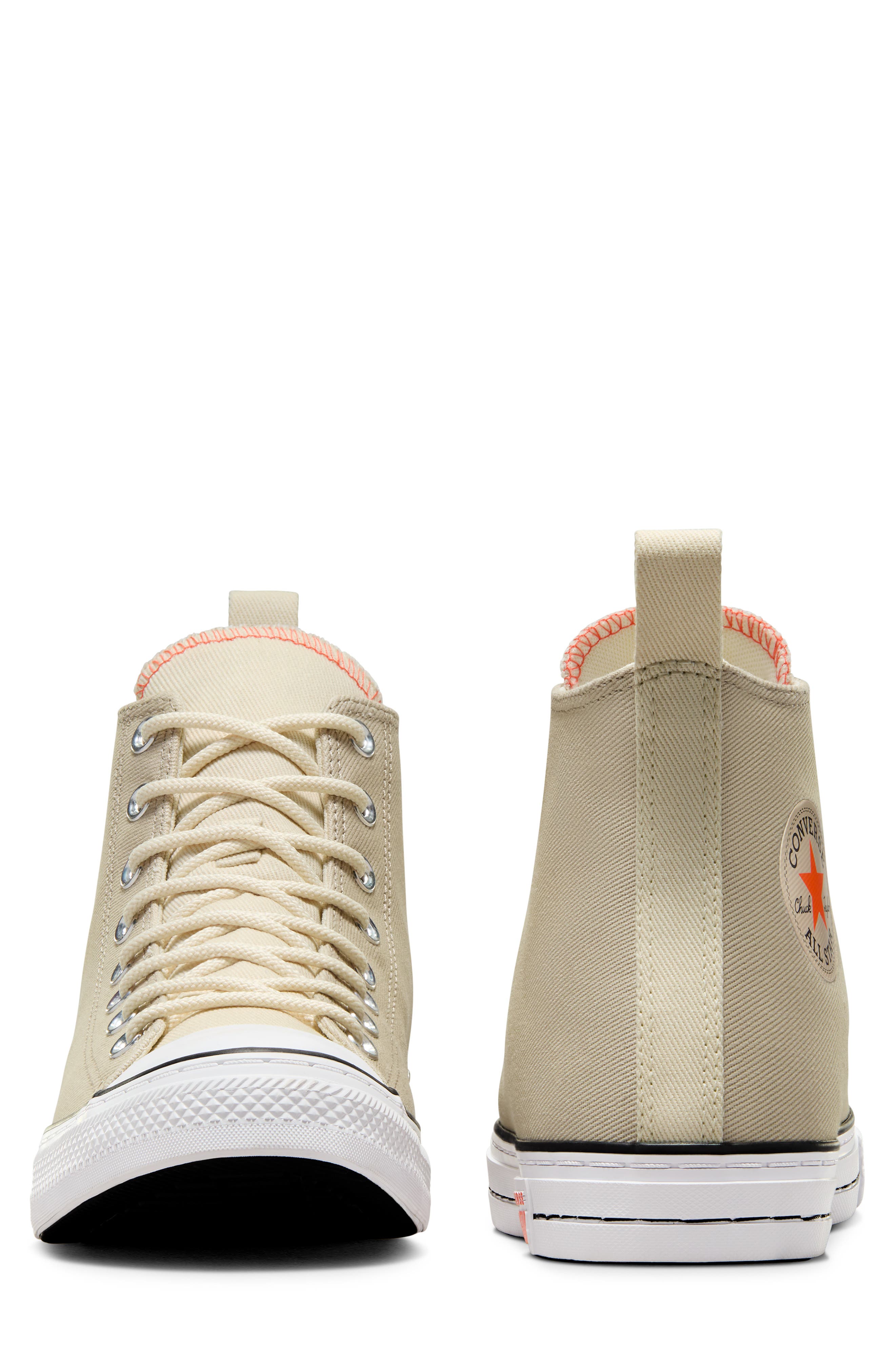 Converse Gender Inclusive Chuck Taylor<sup>®</sup> All Star<sup>®</sup> High Top Sneaker, Alternate, color, Beach Stone/ Natural Ivory