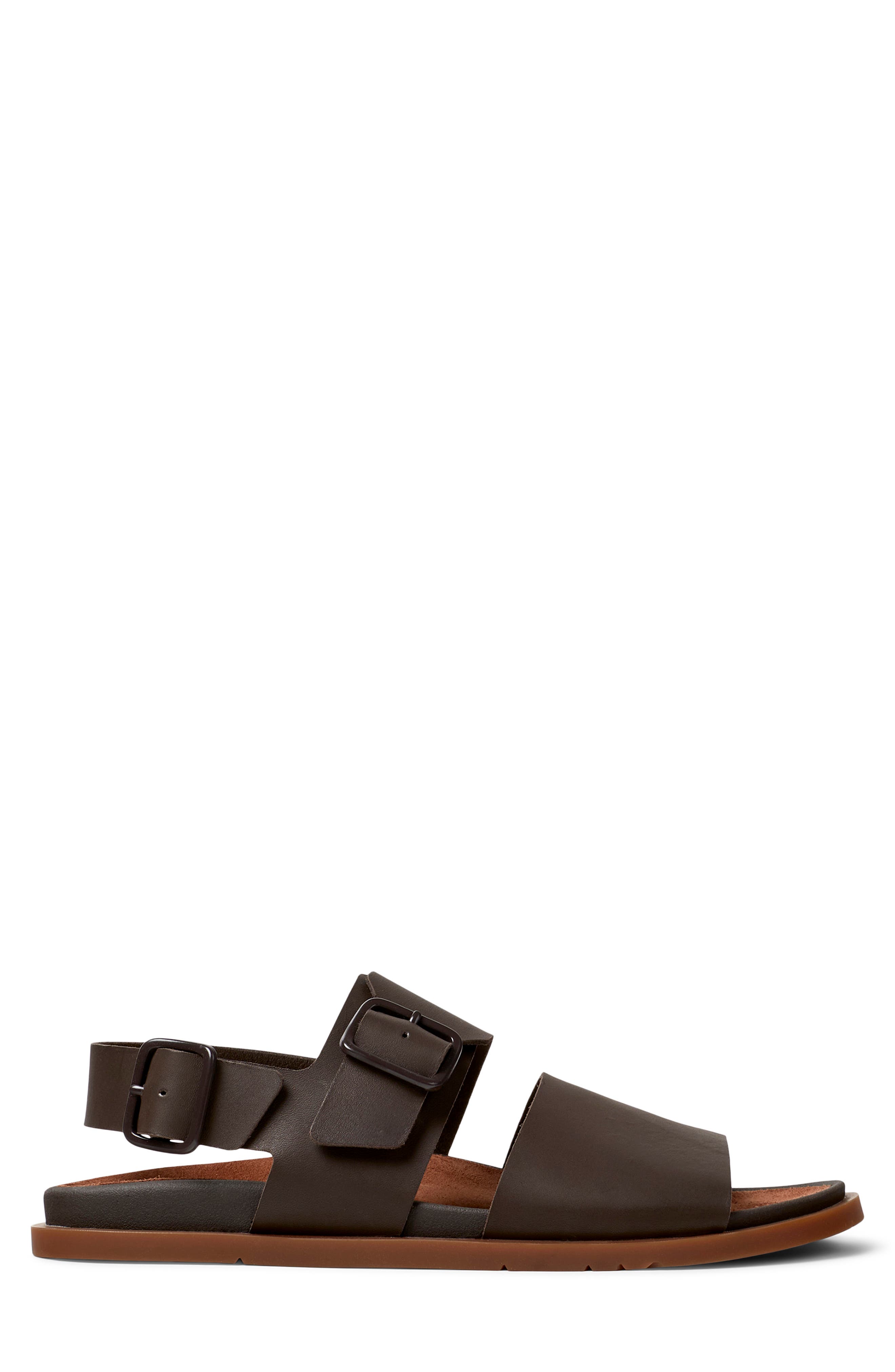 Camper Lluc Two Strap Sandal, Alternate, color, Medium Brown