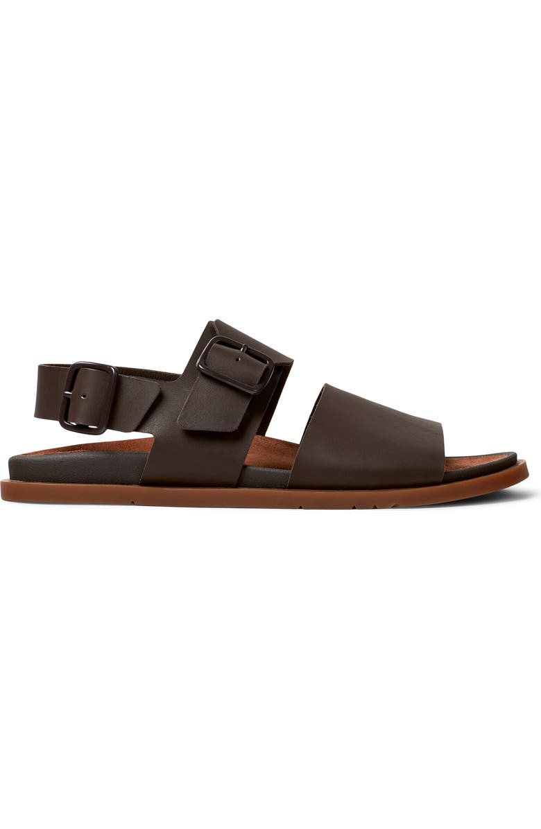 Camper Lluc Two Strap Sandal, Alternate, color, Medium Brown