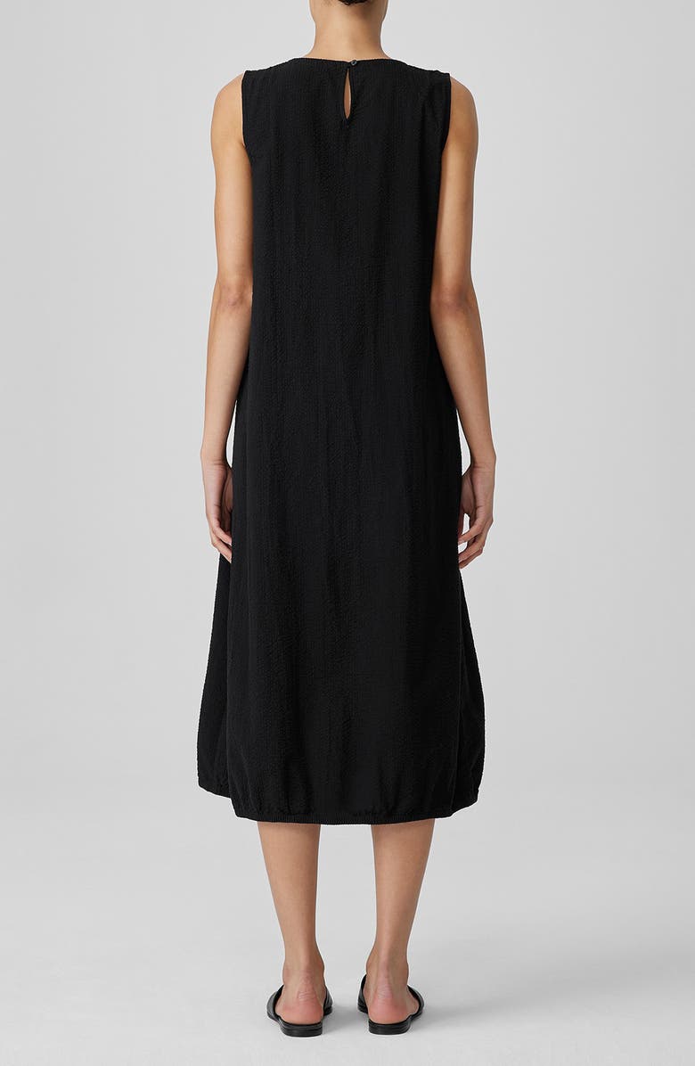 Eileen Fisher Sleeveless Lantern Organic Cotton Midi Dress, Alternate, color, 