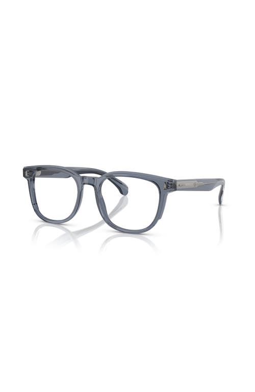Moncler 50mm Square Optical Glasses In Blue
