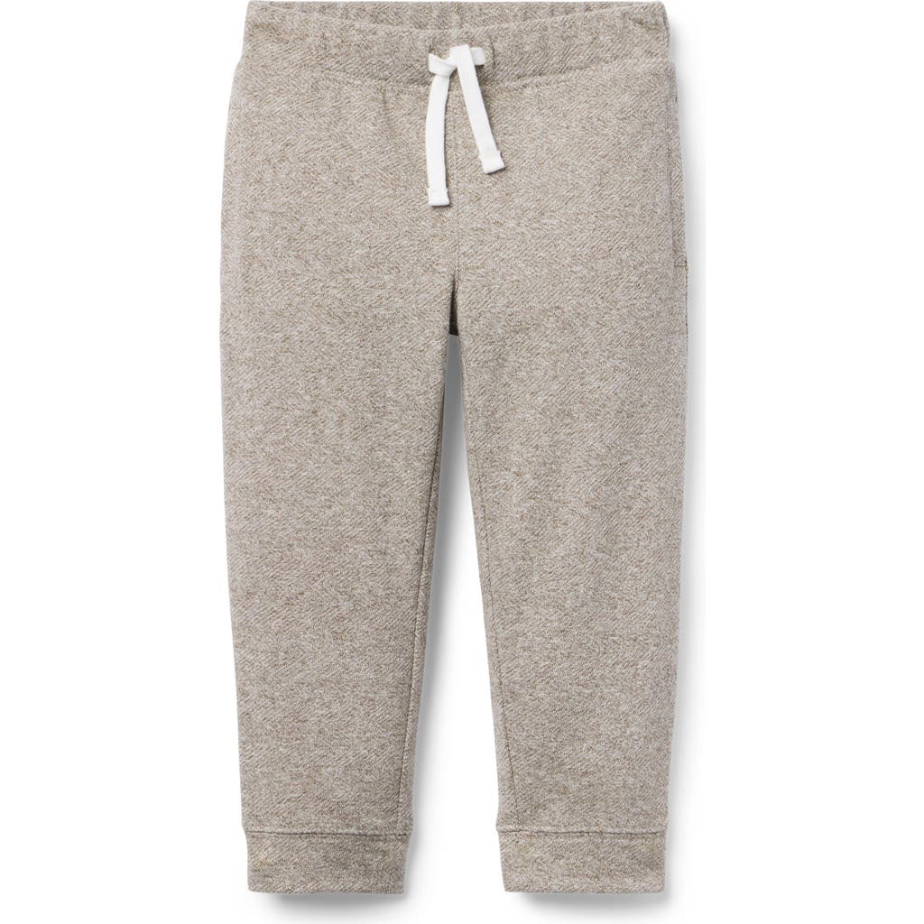 Janie And Jack The Herringbone Jogger In Sand