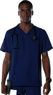 Members Only Manchester 3-Pocket Scrub Top