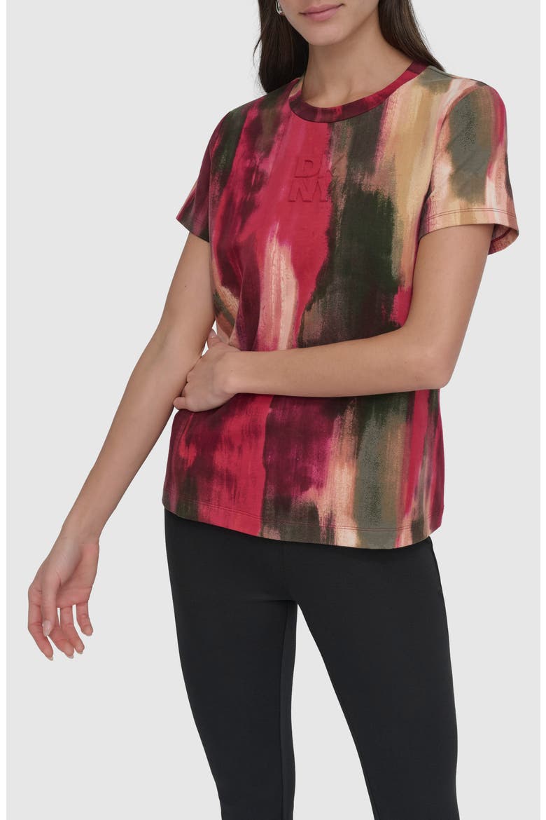 Allover Print T-Shirt, Main, color, JUNE BRUSH STROKE