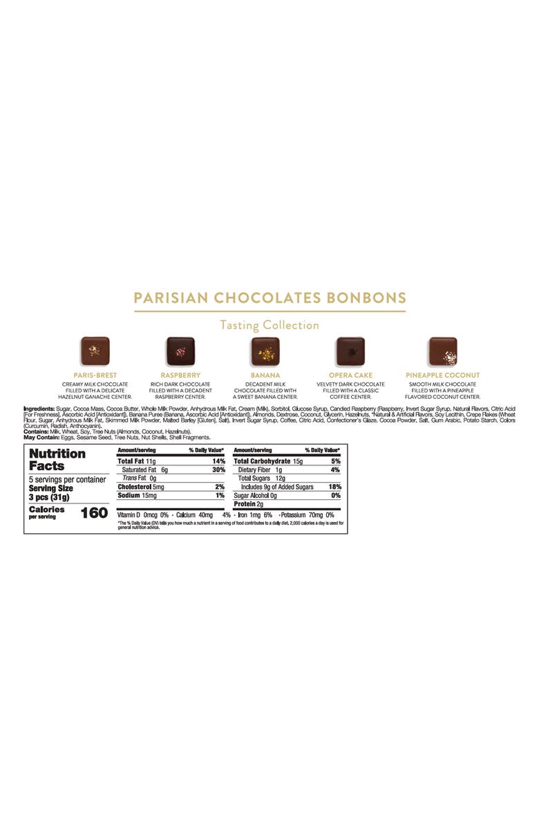 sugarfina Parisian Chocolates Bonbons Gift Box, Alternate, color,