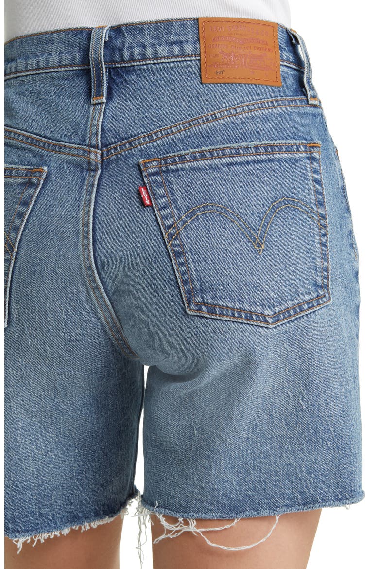 501® Mid Thigh Cutoff Denim Shorts, Alternate, color, ODEON