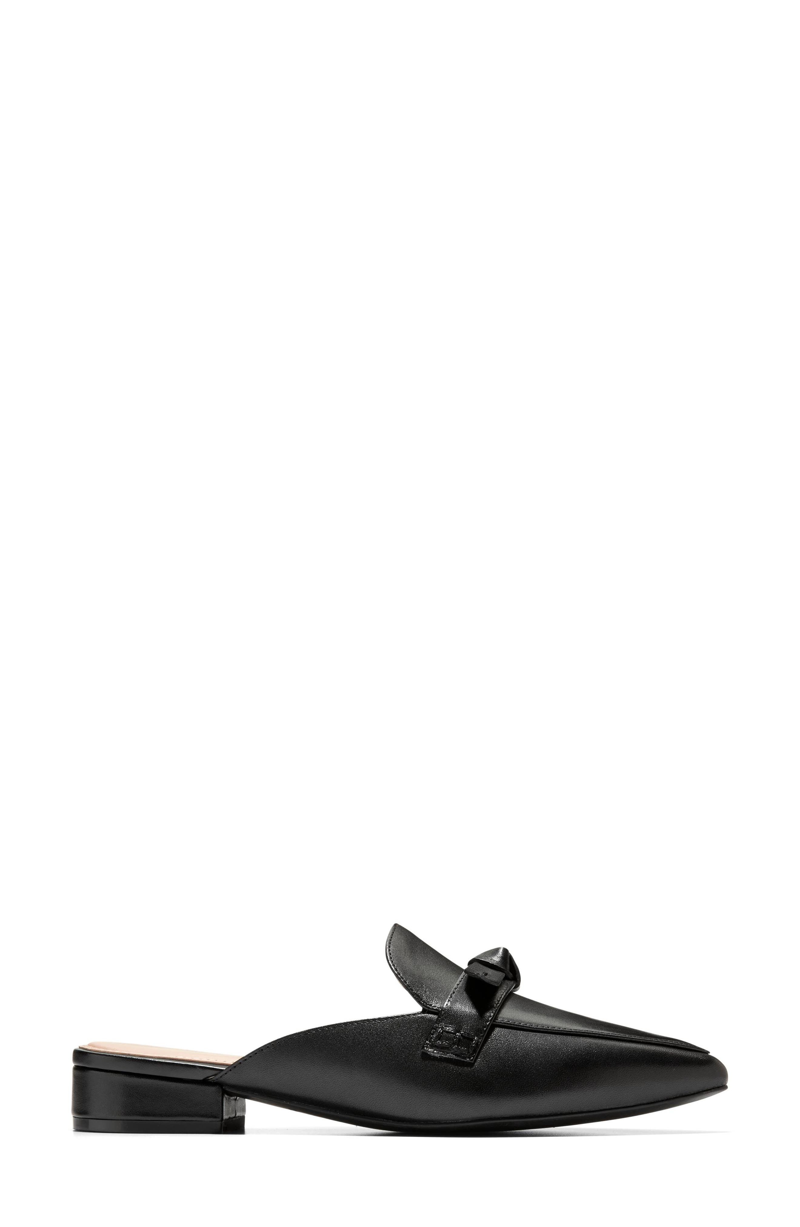 Cole Haan Piper Bow Mule, Alternate, color, Black Ltr