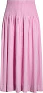 Treasure & Bond Pleated Linen Blend Maxi Skirt