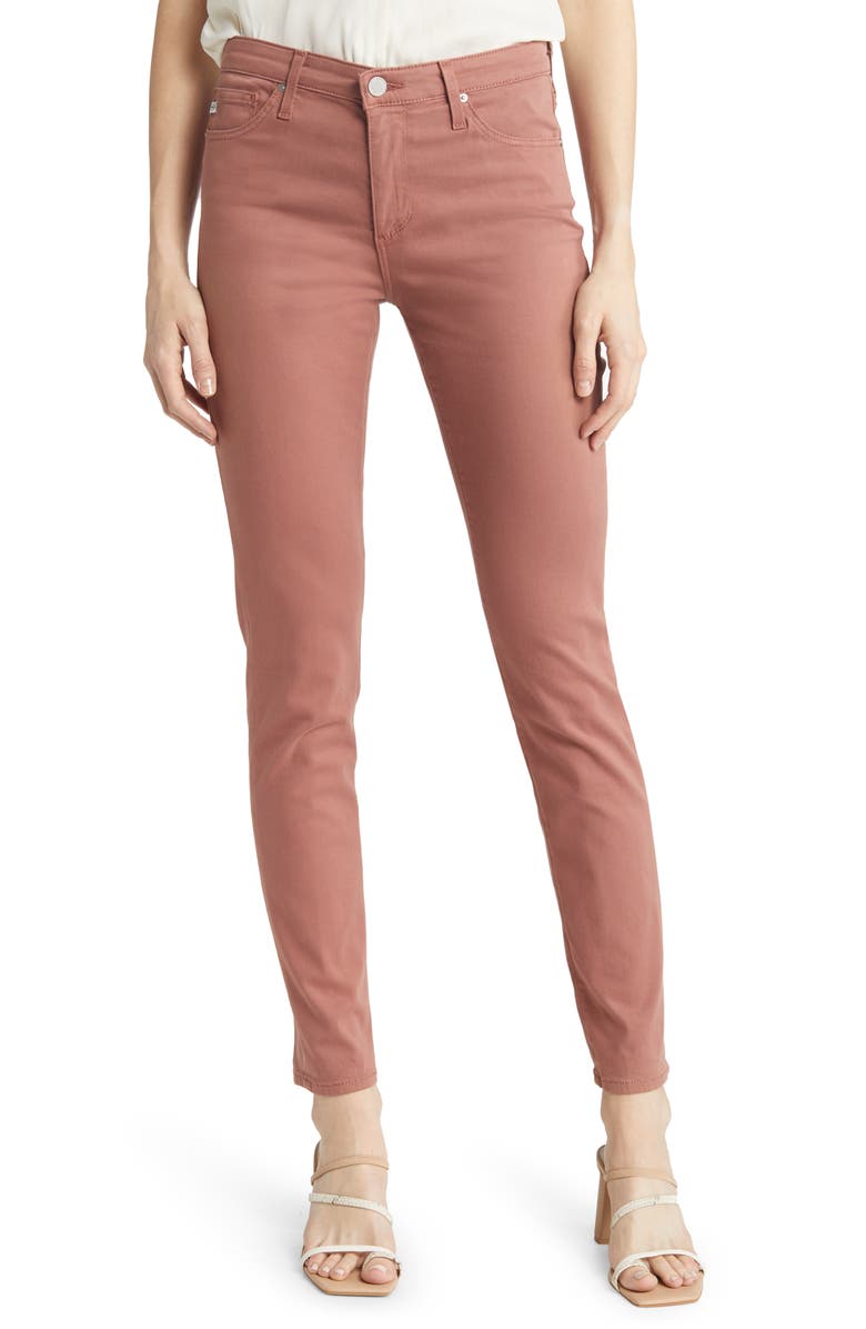 AG 'The Prima' Cigarette Leg Skinny Jeans, Main, color, Dusty Blush