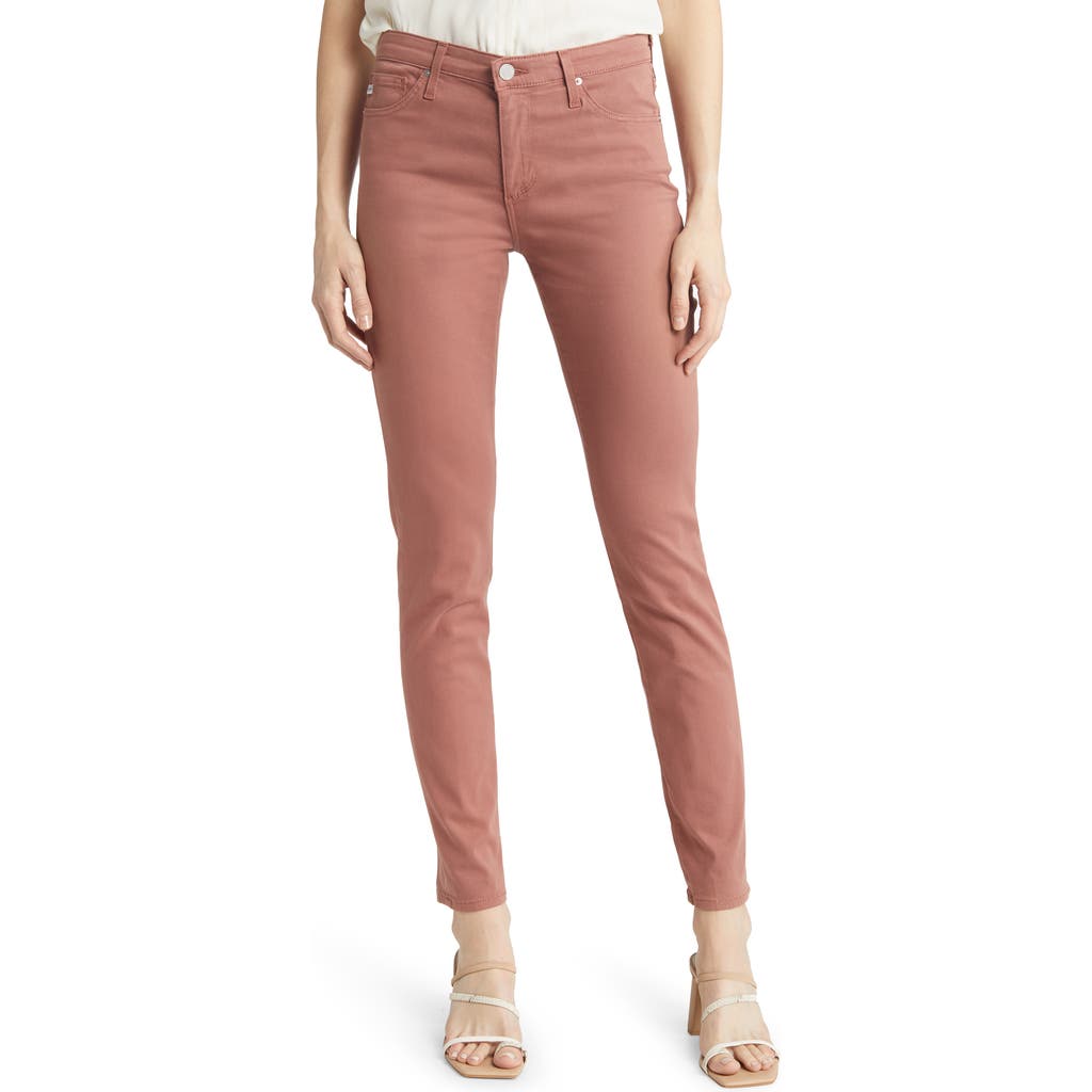 Shop Ag 'the Prima' Cigarette Leg Skinny Jeans In Dusty Blush
