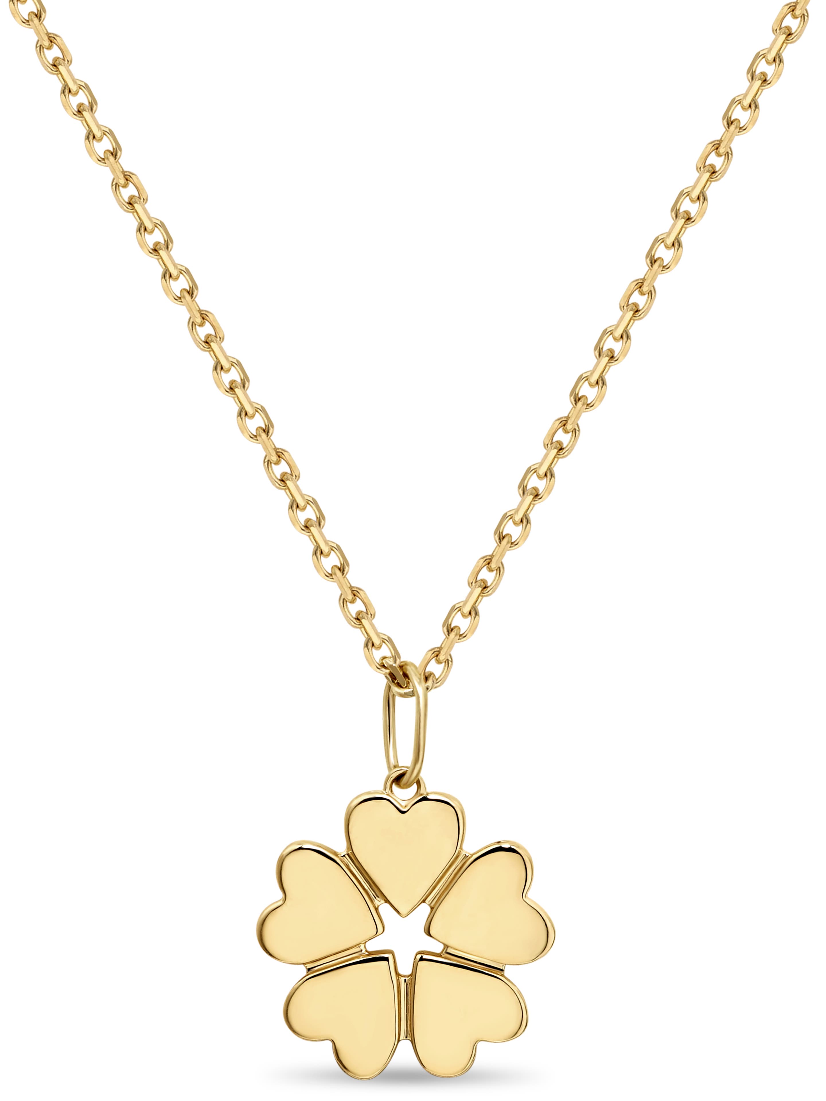 Devata Clover Heart Pendant Necklace In Multi