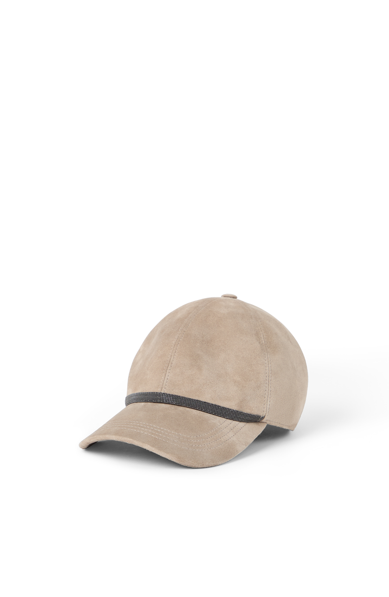 Brunello Cucinelli Baseball Cap with monili, Main, color, Beige