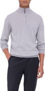 Bugatchi Merino Wool Quarter Zip Pullover