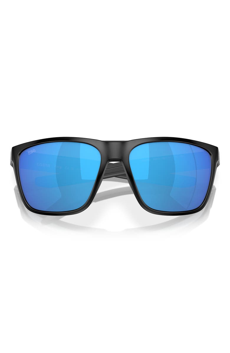 Costa Del Mar Ferg 59mm Polarized Mirrored Rectangular Sunglasses, Alternate, color,