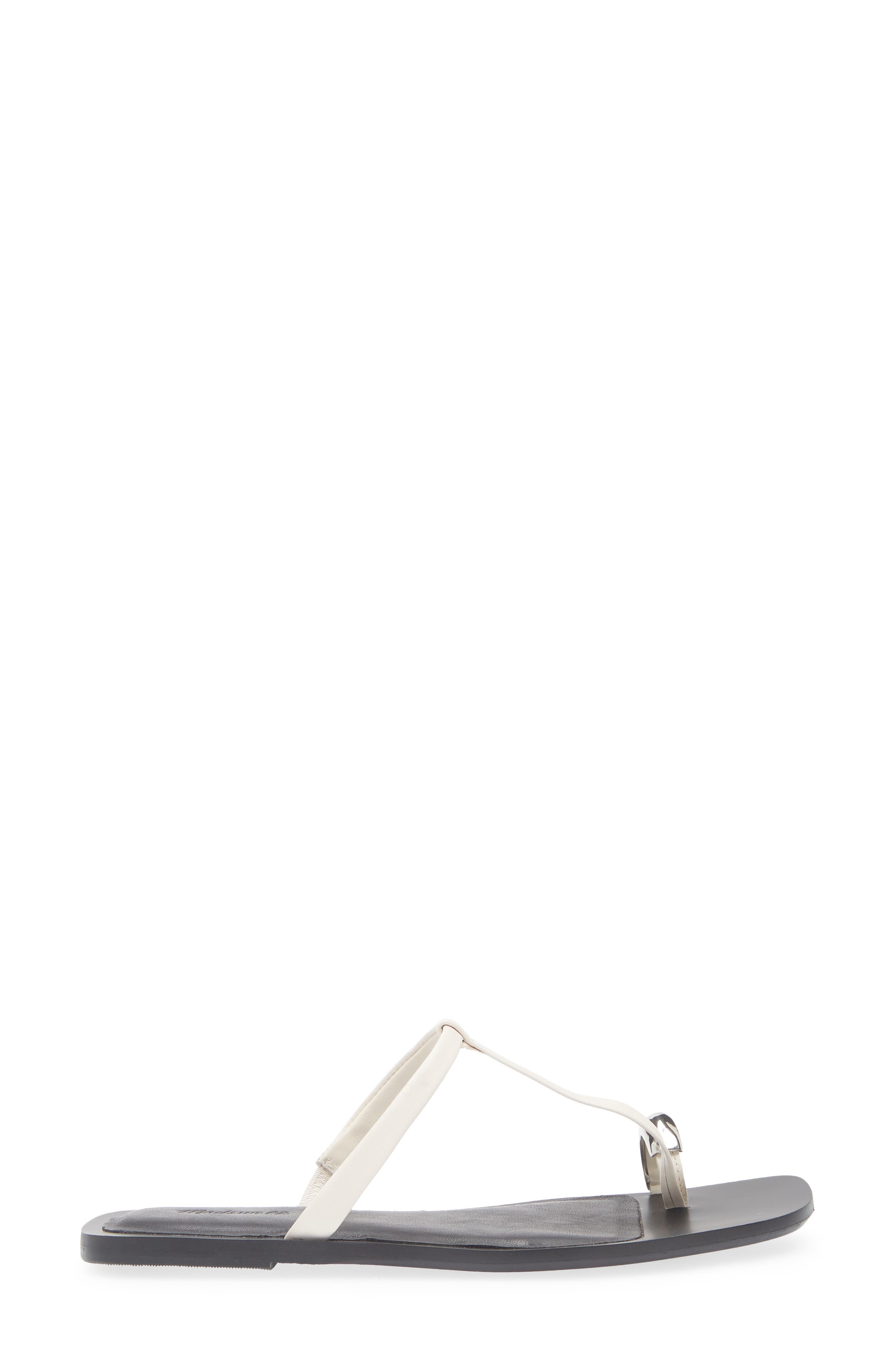 Madewell Toe Loop Sandal, Alternate, color, Ivory