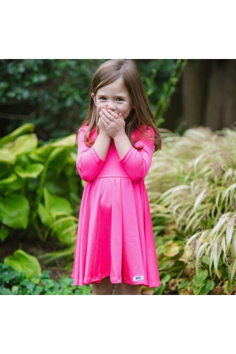 Summer Twirly Dress, Alternate, color, Neon Pink