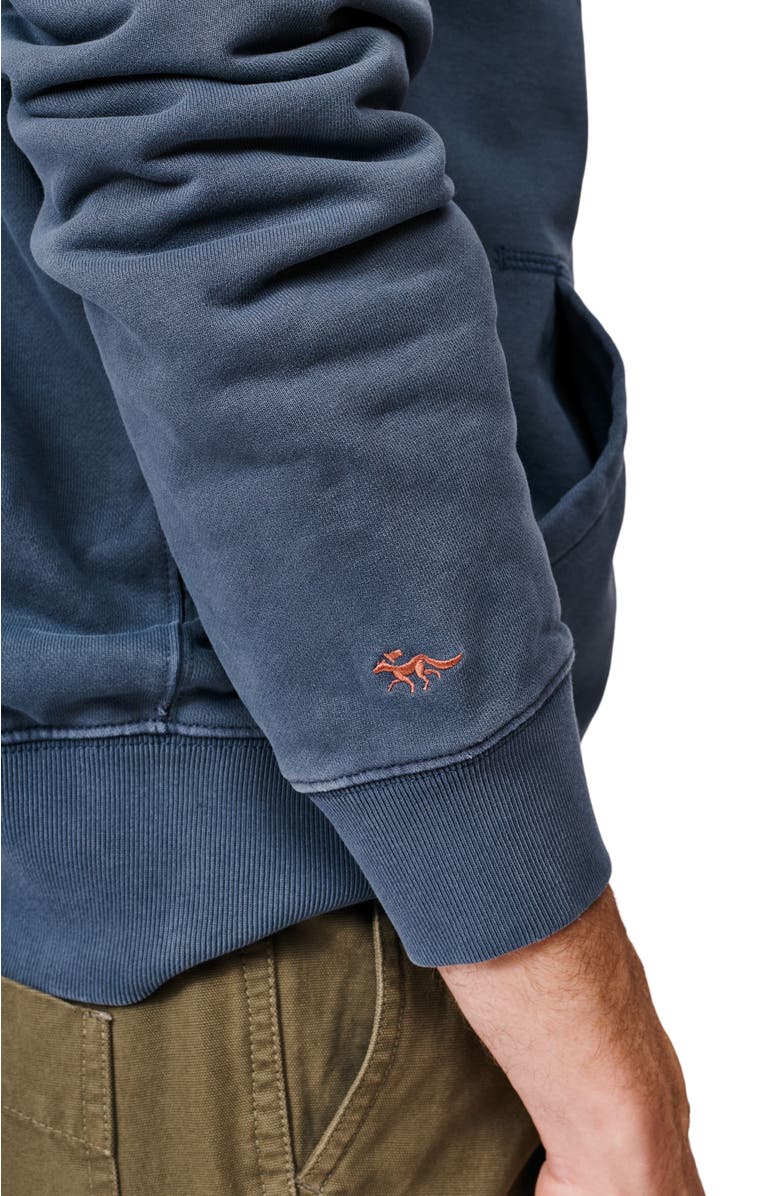 Aubin Provost Zip Neck Sweatshirt, Alternate, color, Navy