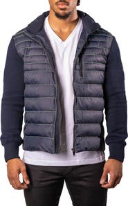 Maceoo Quilted & Knit Bomber Jacket