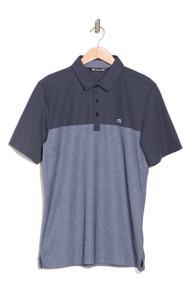 TravisMathew The Rudds 2.0 Polo, Alternate, color, Blue Nights/ Heather