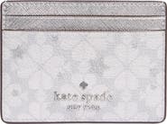 Kate Spade New York spade flower star coated canvas card case