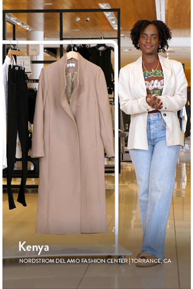 Mischa Wool Blend Coat video