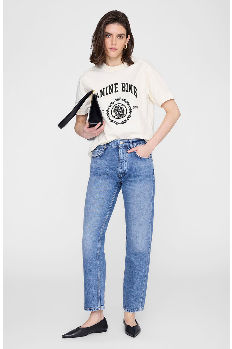 Jaylin Collegiate Tee, Main, color, Washed Cream