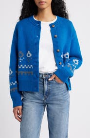 Damson Madder Romily Wool Cardigan