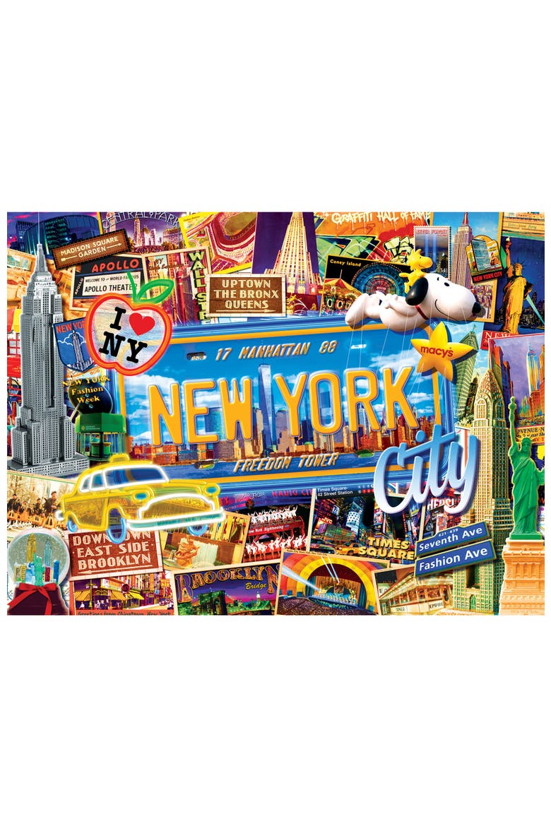 Greetings From New York 550pc Puzzle, Alternate, color, Multicolor