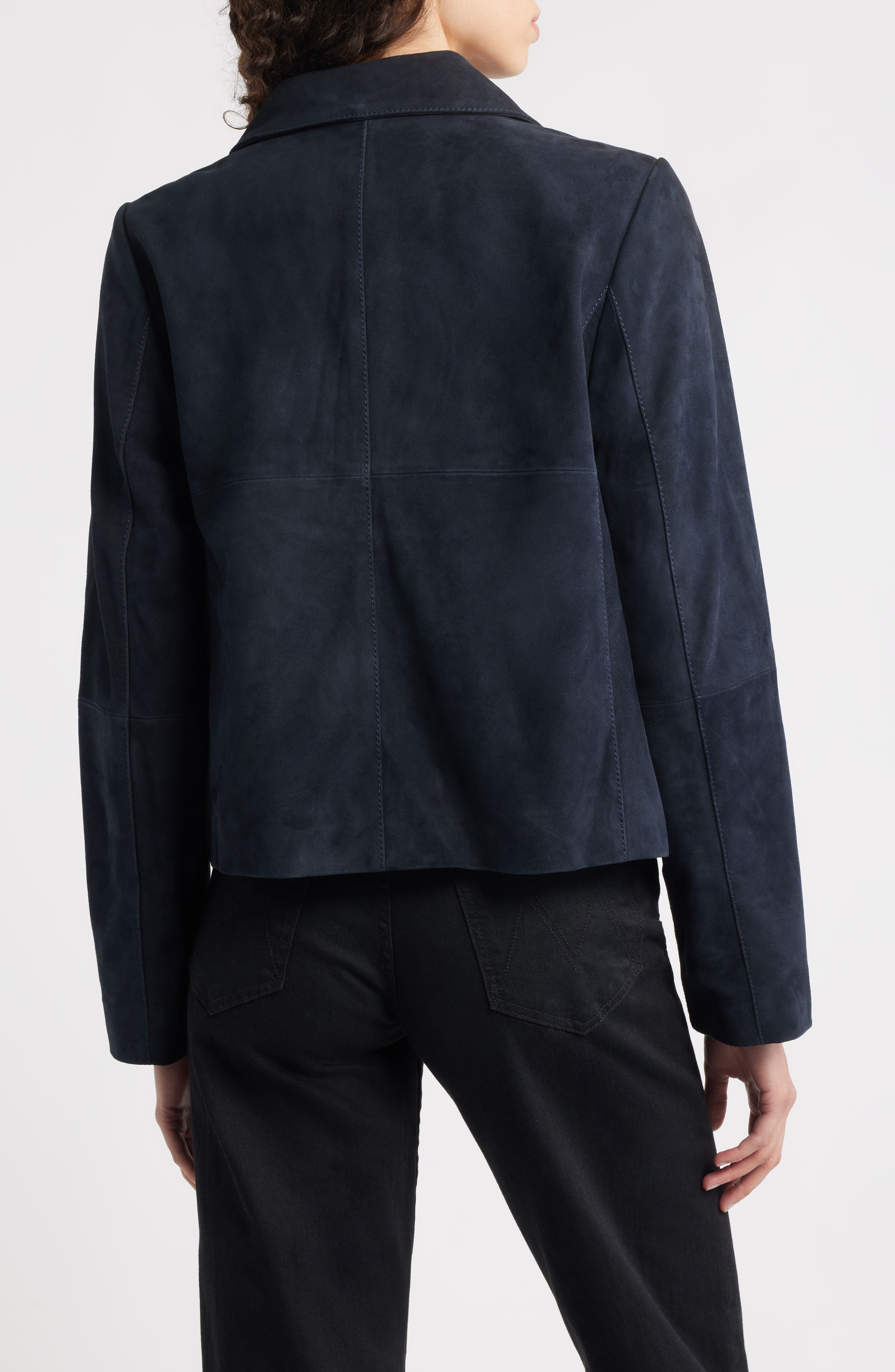 Crop Suede Jacket - image 4