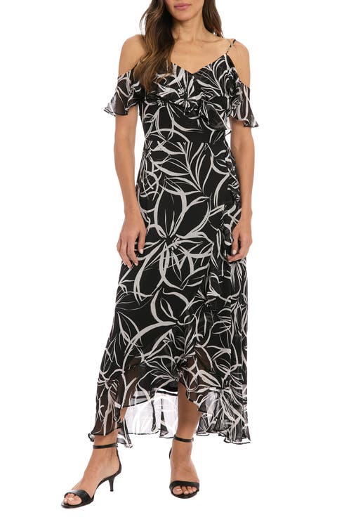 Yoryu Cold Shoulder Maxi Dress