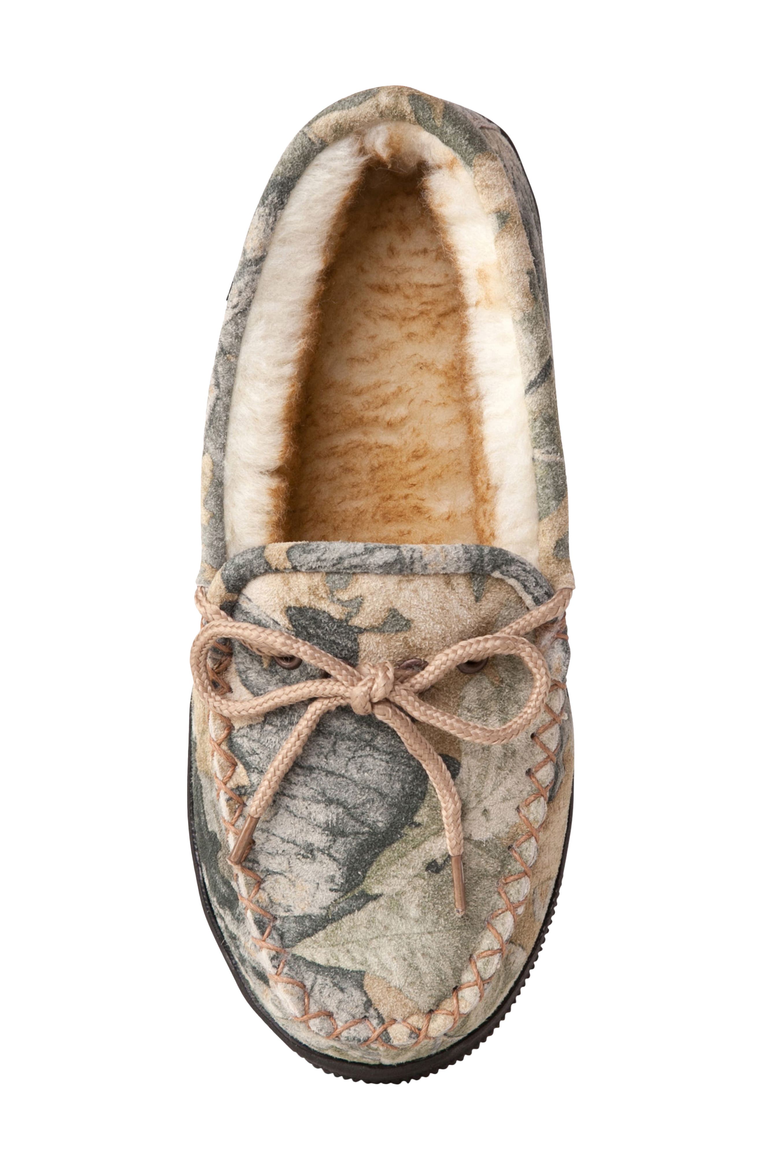 Old Friend Faux Shearling Lined Camo Loafer, Alternate, color, 