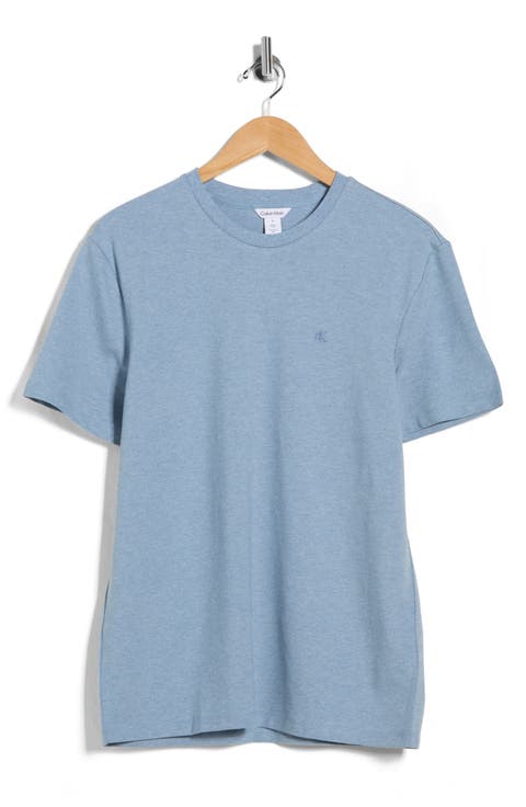 Classic Fit Heathered Stretch Cotton Piqué T-Shirt