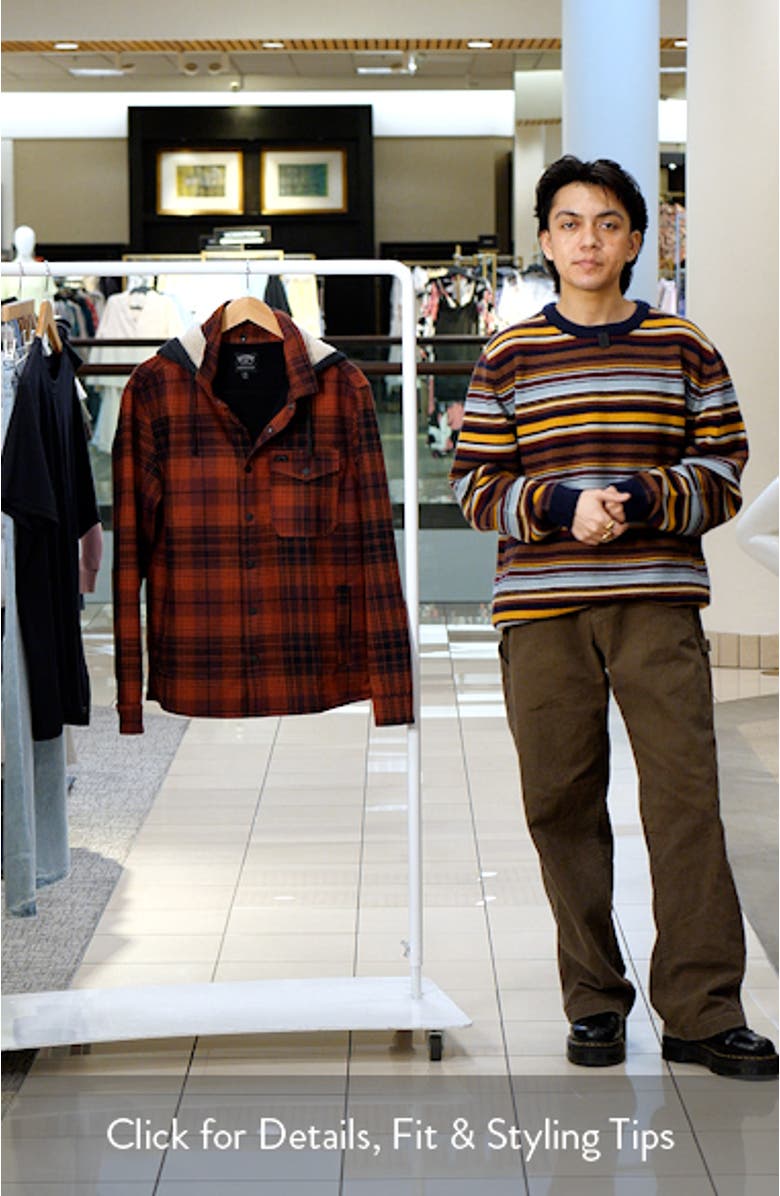 Furnace Bonded Fleece Hooded Flannel Shirt, sales video thumbnail