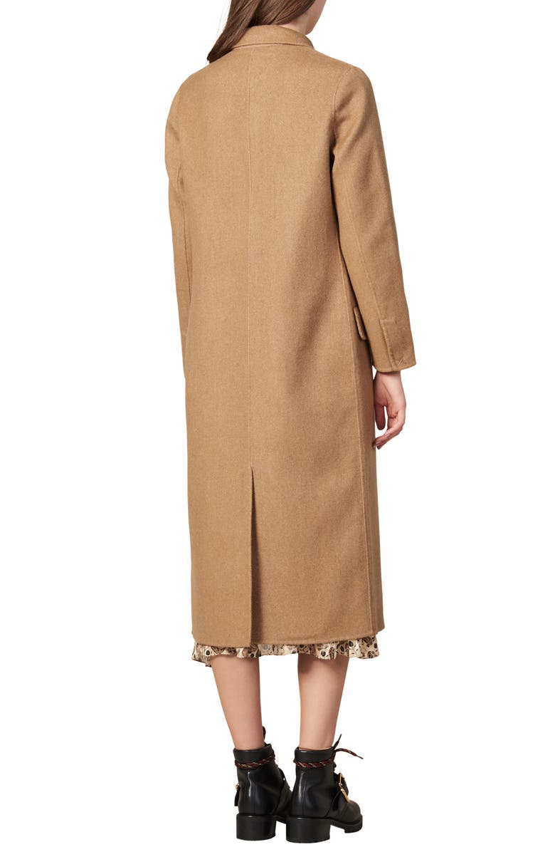 SANDRO Jims Double Breasted Wool Coat, Alternate, color, 