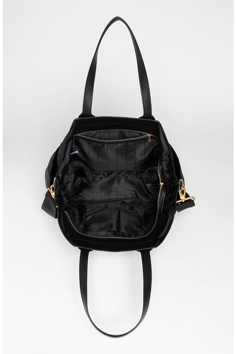 MARC BY MARC JACOBS 'Preppy Nylon Eliz-a-baby' Diaper Bag, Alternate, color, BLACK