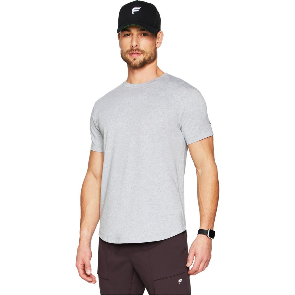 Fabletics The 24-7 Tee Curved Hem In Gray