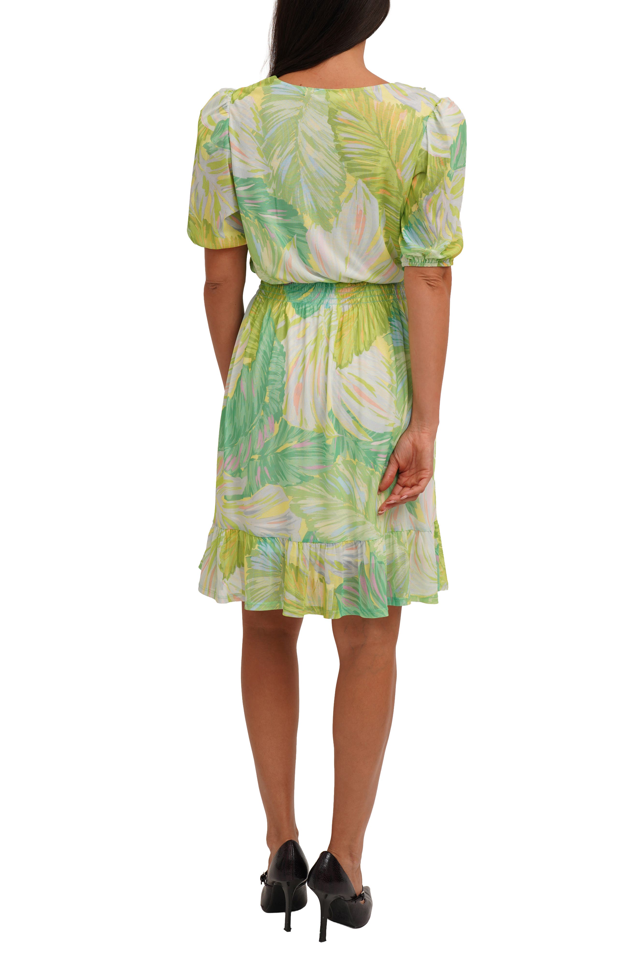 Ruffle Trim Mesh Dress - image 4
