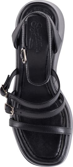 Grapefruit Platform Wedge Sandal