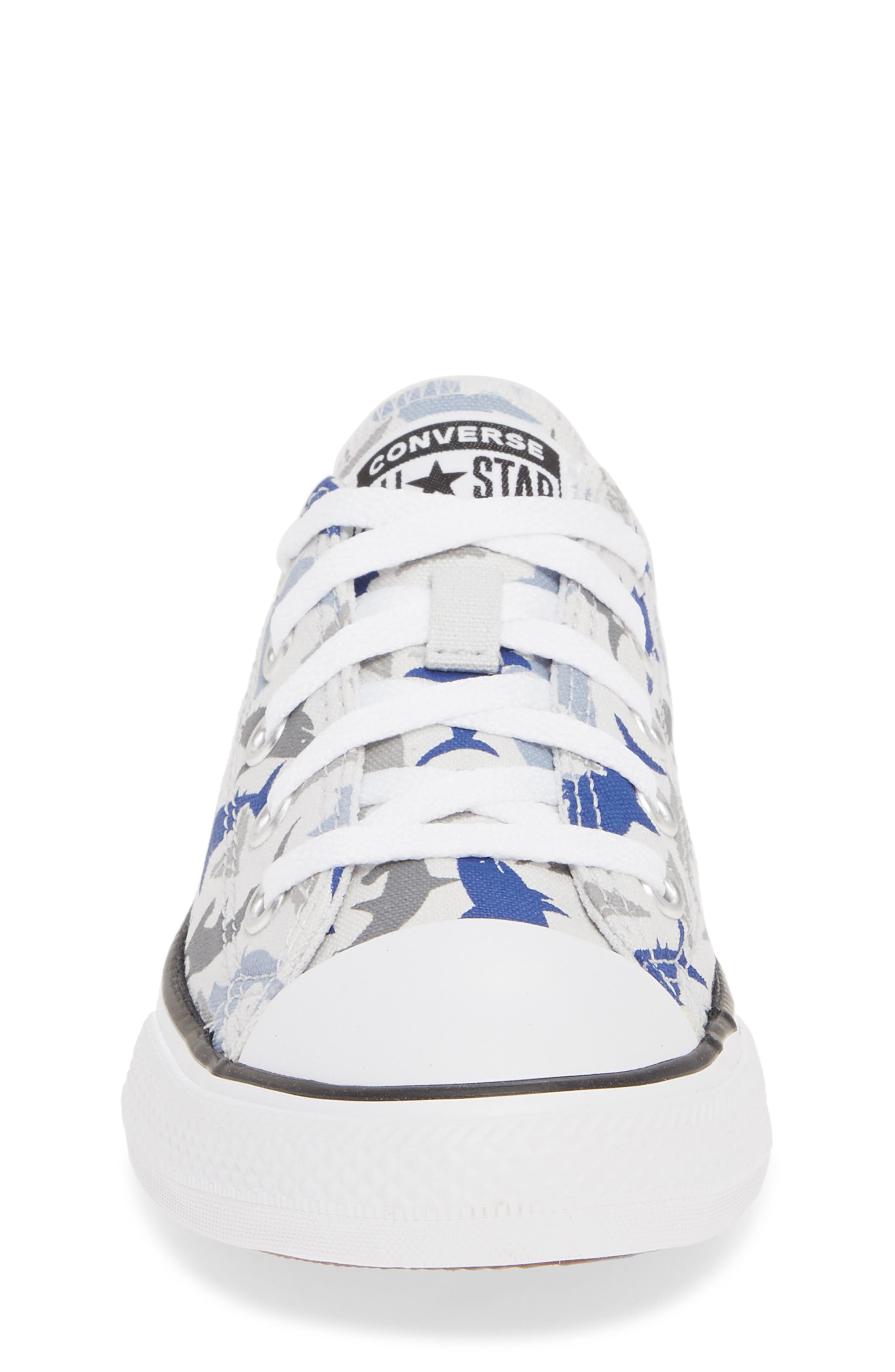 Chuck Taylor® All Star® Shark Low Top Sneaker, Alternate, color, PHOTON DUST/ RUSH BLUE/ WHITE