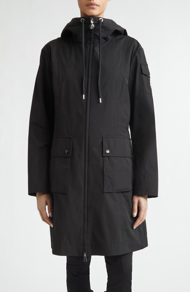 Moncler Laerte Long Parka, Main, color, Black