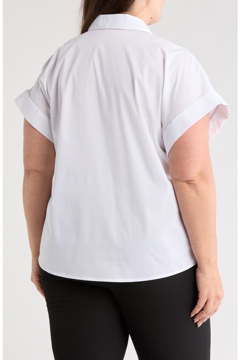Gemma Button-Up Shirt, Alternate, color, WHITE