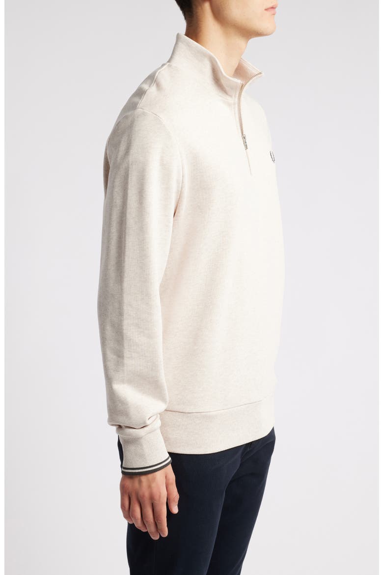 Half Zip Pullover, Alternate, color, PORRIDGE MARL ANCHOR GREY