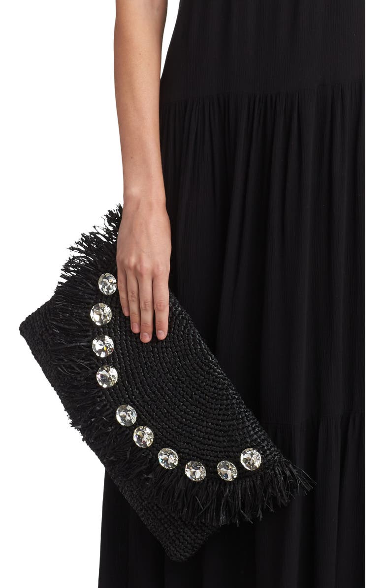 BTB Los Angeles Sera Straw Clutch, Alternate, color,