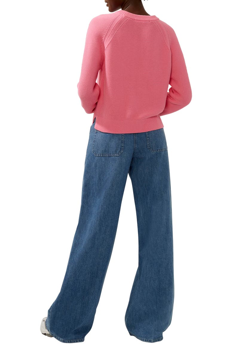 Lilly Mozart Cotton Sweater, Alternate, color, AURORA PINK