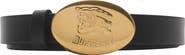 Burberry Thin Reversible Leather Oval Knight Stamp Belt