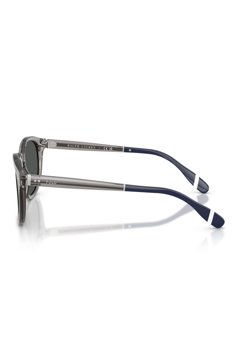 52mm Phantos Sunglasses, Alternate, color, SHINY TRANSPARENT GREY