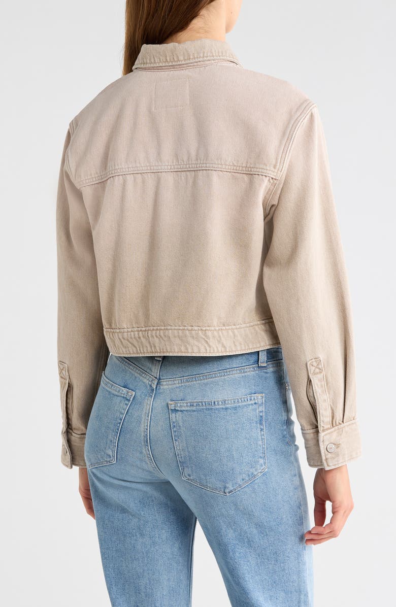PAIGE Michele Trucker Jacket, Alternate, color, Soft Sepia