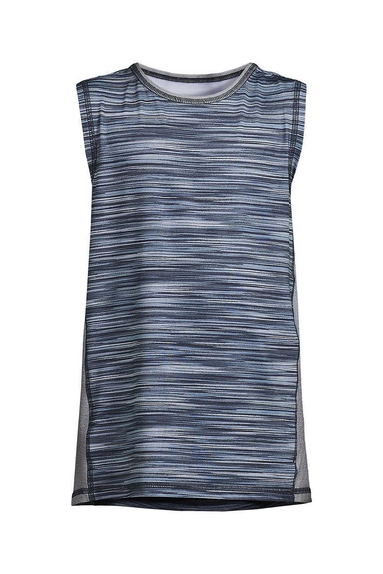 Boys Sleeveless Active Tee, Alternate, color, Black/Gray Space Dye